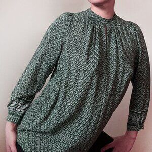 Madewell Green Silk Blouse, size xs